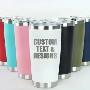 Customized tumblers (laser engraved)